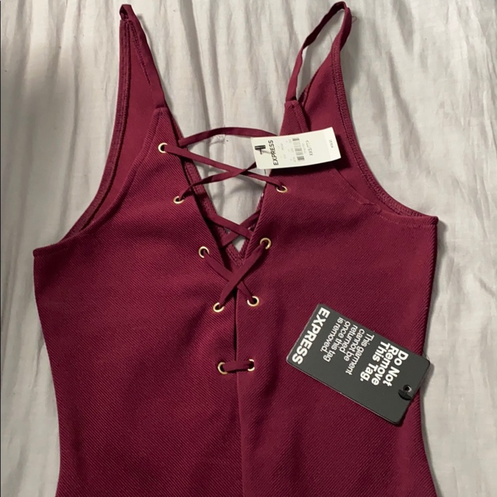 Express thong body suit size XXS